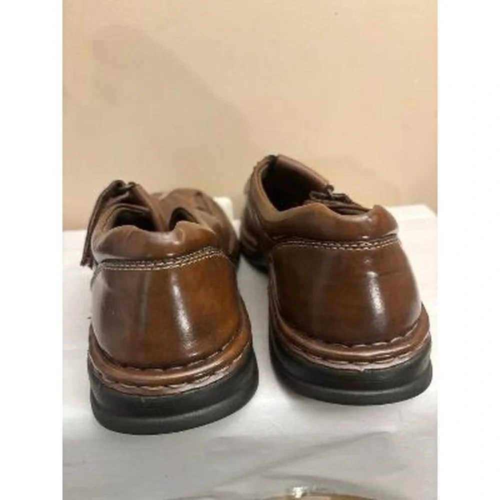 Alfani Men's Size 10 Brown Leather Fisherman Sandals and Comfort Slip-On